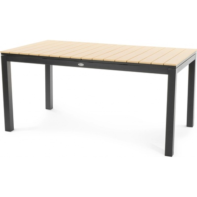 di volio Rozkládací zahradní stůl 160/210 x 90 cm Dřena béžový