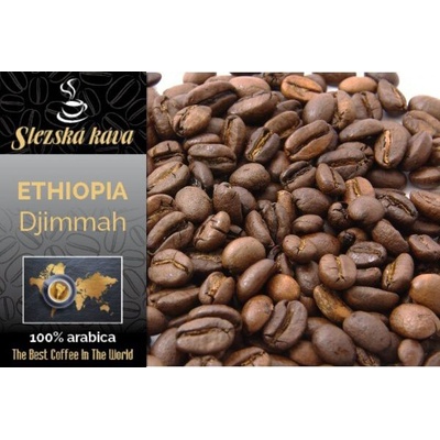 Slezská káva a čaj Ethiopia Djimmah hrubě mletá překapávaná french press 250 g