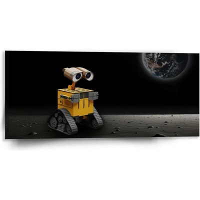 Sablio Obraz Wall-E robot Měsíc - 110x50 cm