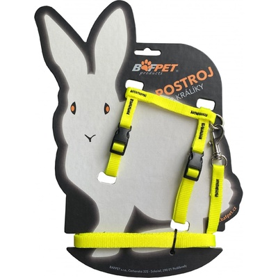 Bafpet Set KRÁLÍK kšír + vodítko Žlutá 24-37cm 20411N