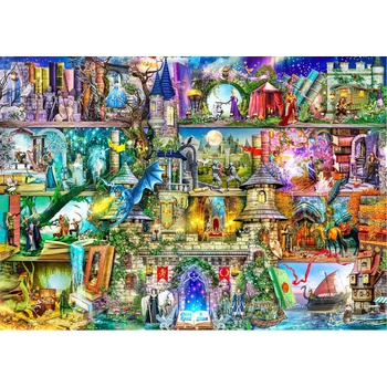 Wooden City - Puzzle Stewart: Once Upon A Fairytale wooden - 2 000 piese