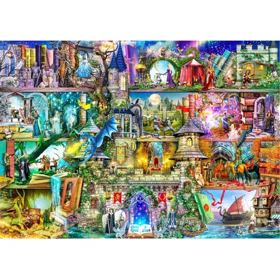 Wooden City - Puzzle Stewart: Once Upon A Fairytale wooden - 2 000 piese