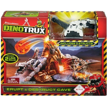 MATTEL Dinotrux herní set vulkanická erupce s výbuchem