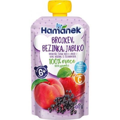 Hamánek kapsička Broskev bezinka jablko 100 g