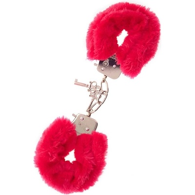 ostatní Метални белезници с червено плюш