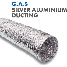 Global Air Supplies Vzduchové potrubí G.A.S. Silver Aluminium 5m Průměr: 102mm