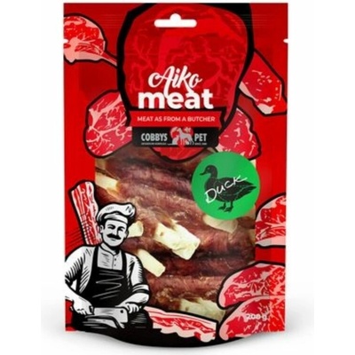 COBBYS PET AIKO Meat tyčinka z byvolej kože s kačacím mäsom 100 g