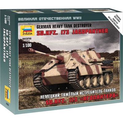 Zvezda Wargames WWII military 6183 Sd.Kfz.173 Jagdpanther German Heavy Tank Destroyer 1:100