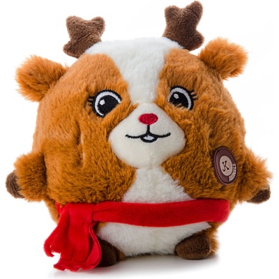 JK Animals plyšová guľa sob X Mas 19 cm