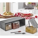 Qlux Zásobnice plastové na zavěšení box 3ks 27 x 11 x14