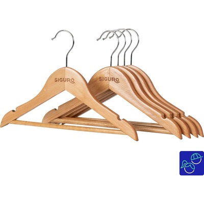 Siguro Kids Essentials dřevěné natural 5 ks SGR-HGKW5N – Hledejceny.cz