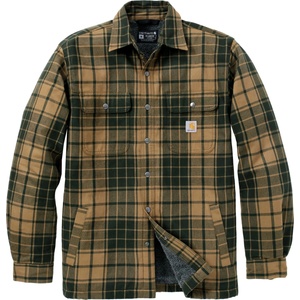 Carhartt Мъжко ежедневно яке Carhartt Flannel Sherpa-Lined Shirt Jacket Casual jacket - Night Fatigue (003-3439-0611)