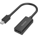 Hama Адаптер HAMA, MiniDisplayPort мъжко - DisplayPort женско, Ultra-HD 4K, Essential, Черен (200331)