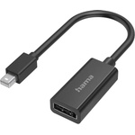 Hama Адаптер HAMA, MiniDisplayPort мъжко - DisplayPort женско, Ultra-HD 4K, Essential, Черен (200331)