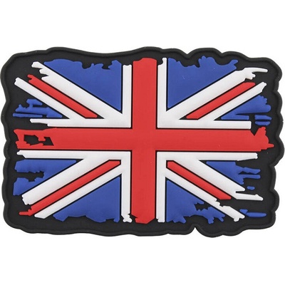 Gumová nášivka 101 Inc vlajka Veľká Británia opálená - farebná