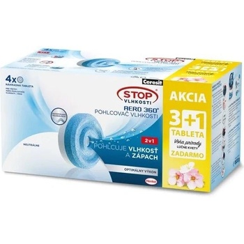 Ceresit Stop vlhkosti Aero 360° náhradné tablety 4 x 450 g Luční kvítí