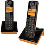 Alcatel Безжичен телефон alcatel s280 duo, dect, ЧЕРЕН/НОРАН (s280 duo) Телефонни апарати