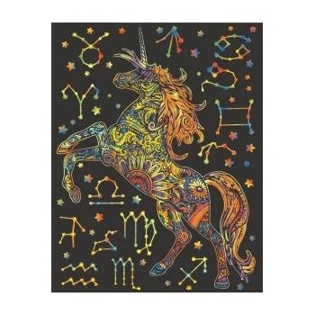 Colorvelvet - Włochy Welw coloring page. 47x35 Unicorn Sky