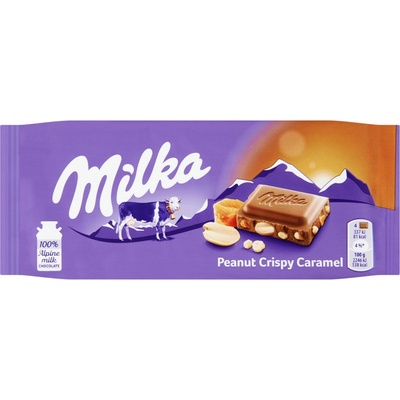 Milka Peanut Crispy Caramel 90 g