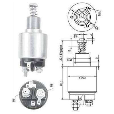 MAGNETI MARELLI Elektromagnetický spínač, startér 940113050129
