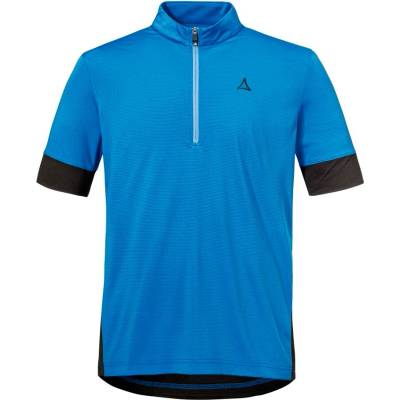 Schöffel Мъжка фланелка с къс ръкав за колоездене Schöffel Shirt Style Pinega Cycling jersey - Allure Blue - размер 56 (EU) (056-3373-0416)