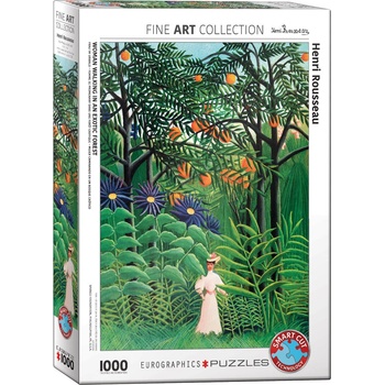 Image 1 of EUROGRAPHICS - Puzzle Woman in an Exotic Forest - 1 000 piese