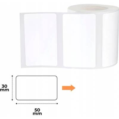 NIIMBOT etikety (role) 50 x 30 mm bílá 230 ks A2A88358101 univerzální etikety