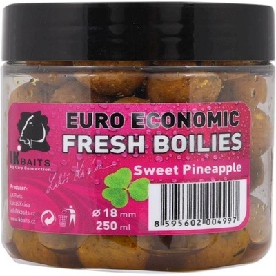 LK Baits Boilies Fresh Euro Economic 250ml 18mm g8 pineapple