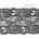 Elastická čipka čierna, 150 mm