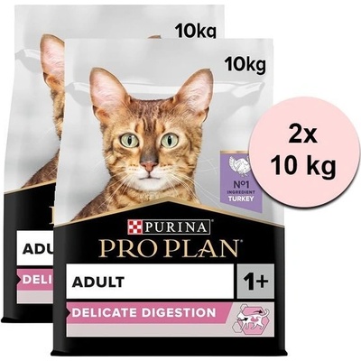 Pro Plan Adult Cat Delicate Digestion morka 2 x 10 kg