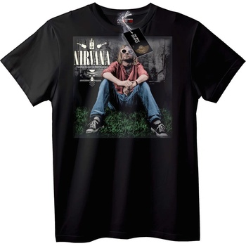 NOONEBRAND Тениска Nirvana Пънк Рок - 2XL, Black