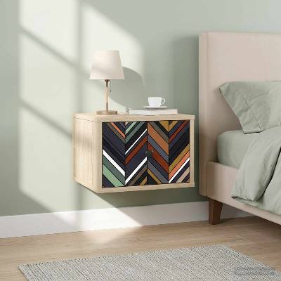 vidaXL Стенен шкаф за нощно шкафче OMMEN Дъб сонома 36 x 33 x 25 см (8007469)