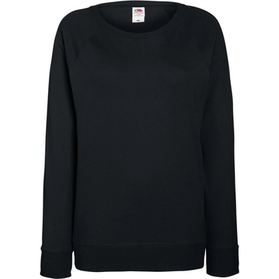 Fruit of the Loom COTT | FOL | Дамски суитшърт Lady-Fit LW Raglan, черен, XS (16214600200)