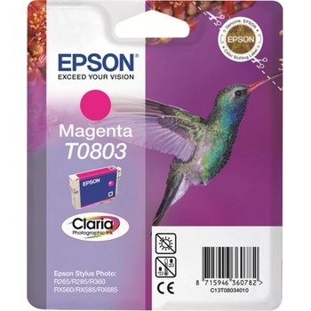 Epson Консуматив за принтер EPSON 5LB T0803 ink cartridge magenta standard capacity 7.4ml 460 pages 1-pack blister without alarm C13T08034011 (C13T08034011)