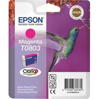 Epson Консуматив за принтер EPSON 5LB T0803 ink cartridge magenta standard capacity 7.4ml 460 pages 1-pack blister without alarm C13T08034011 (C13T08034011)