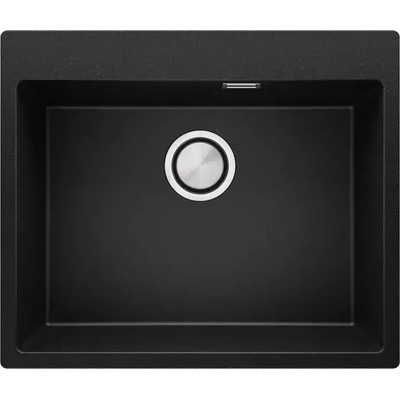 Твоят Стил Графитна кухненска гранитна мивка Осло 60 XXL Top 580 x 500 мм
