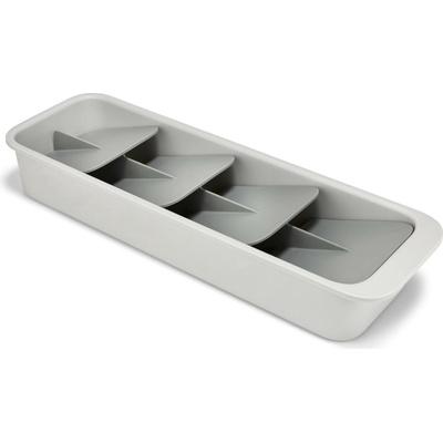 Organizér na příbory DRAWERSTORE 8500011 40 x 13 cm, šedá, plast, Joseph Joseph