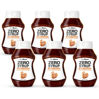 GymBeam Zero Sirup slaný karamel 6 x 350 ml