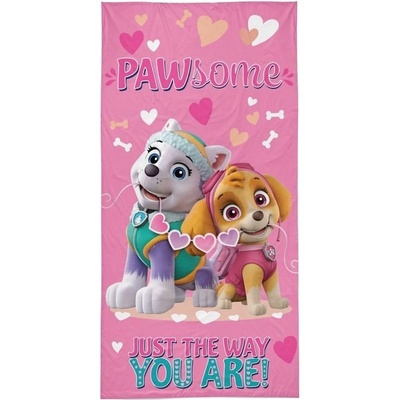 Detexpol Osuška Paw Patrol srdíčka 70 x 140 cm