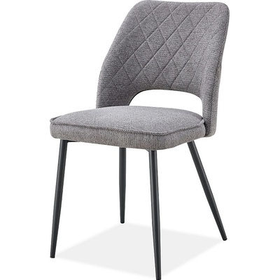 ЕВРОМАР Трапезен стол К-358 тъмносиво / черно