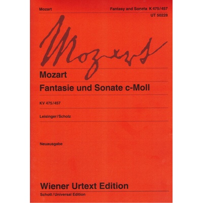 Fantázia And Sonata C Minor KV 475, KV 457 Fantázia a Sonáty c moll na klavír