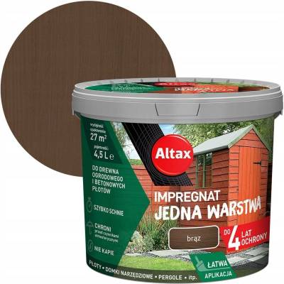 Impregnace Altax na dřevo hnědá 4,5 l venkovní