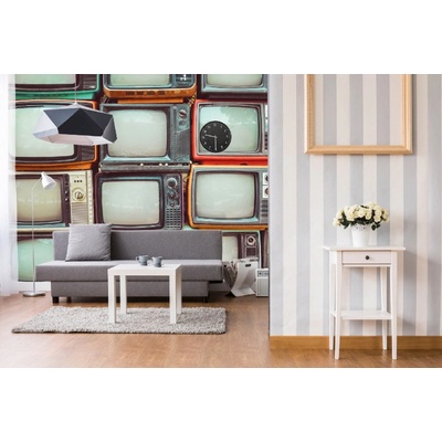 Dimex MA-5-2137 Samolepicí vliesová fototapeta na zeď Retro televizory rozměry 375 x 250 cm