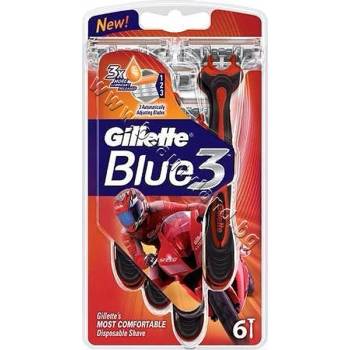 Gillette Самобръсначка Gillette Blue 3 Pride, 6-Pack, p/n GI-1301118 - Самобръсначки с три остриета и овлажняваща лента (GI-1301118)