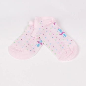 Image 1 of Детски чорапи-терлик в светлорозово с точки