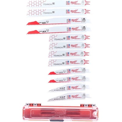 Milwaukee Sawzall 49222229 Sada 12 ks pilových listů dřevo, kov, univerzální