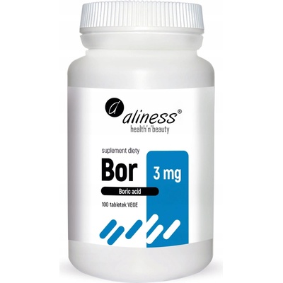 Aliness Bór Kyselina boritá 3 mg 100 tabliet
