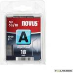 Novus Скоби за такери Type A53 Superhard, 11.3х18х0.75 мм, 1000 бр. , Novus (042-0360)