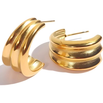 HARAHU Обеците no-23364 - Златни kp23364 (no-23364)