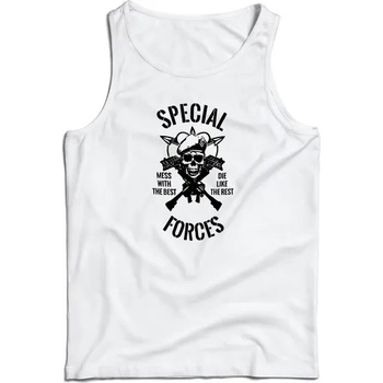 Image 1 of DRAGOWA Мъжки потник Special forces, бял, 160 г/м2 (7914)